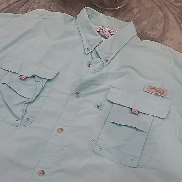 COLUMBIA Men's PFG Drift Guide™ Woven Short Sleeve Shirt xl oversized - Picture 3 of 8